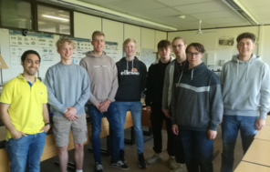Schüler der Beruflichen Schule des Kreises Nordfriesland in Niebüll in ihrem Klassenraum